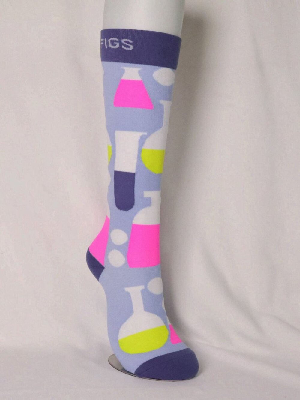 Figs Colorful Pattern Unisex Compression Socks Size S - Picture 3 of 4